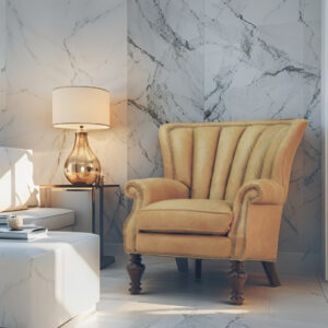 棕黃皮面主人椅