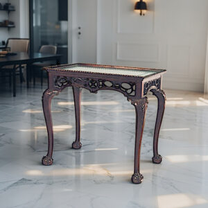 皮面雕刻長邊几